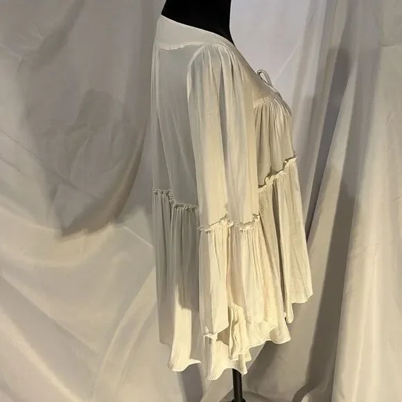 Free People A Few Of Mh Favorite Things Ruffle Top Size S - Picture 2 of 9